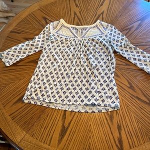 Detailed Lucky Brand Blouse, size S